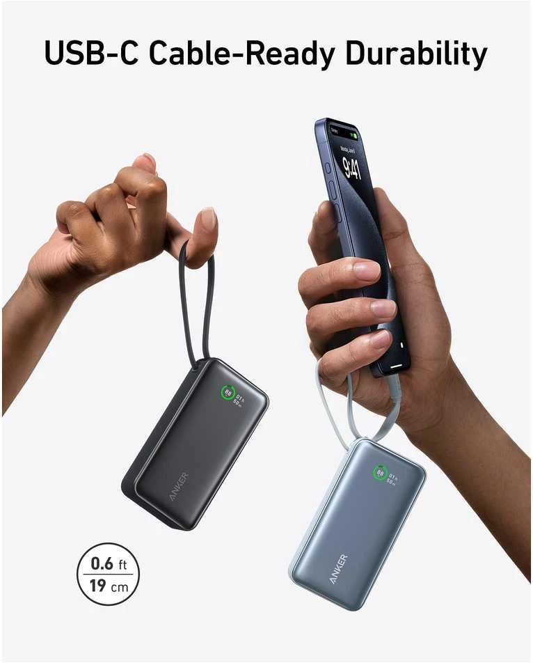 Anker 545 Nano Power Bank | A1259G61 | 10000 mAh | Žalias