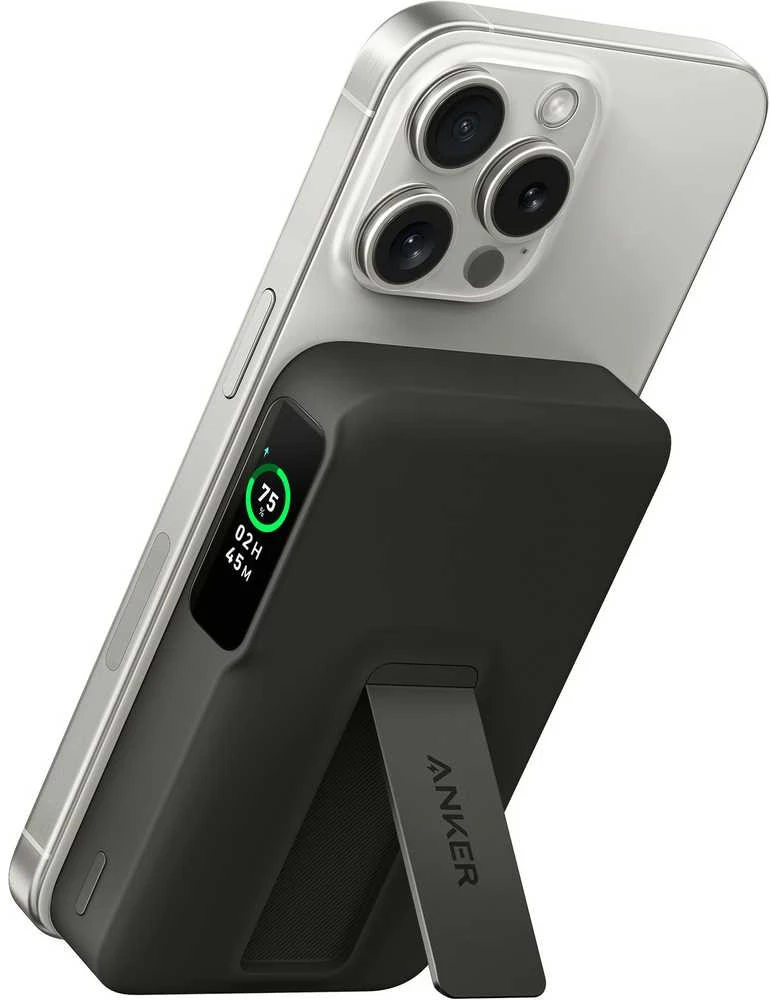 „Anker 633“ magnetinė belaidė išorinė baterija su 27 W USB C prievadu | A1654G11 | 10000 mAh | Juodas