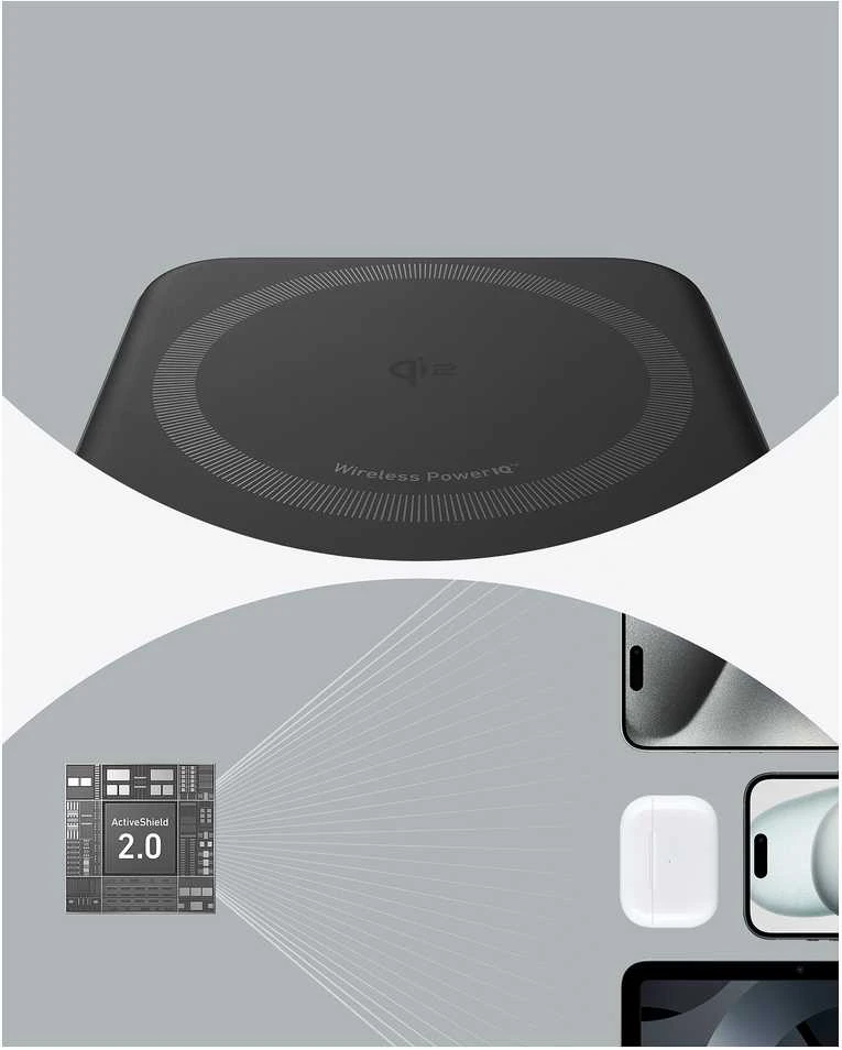 „Anker 633“ magnetinė belaidė išorinė baterija su 27 W USB C prievadu | A1654G11 | 10000 mAh | Juodas