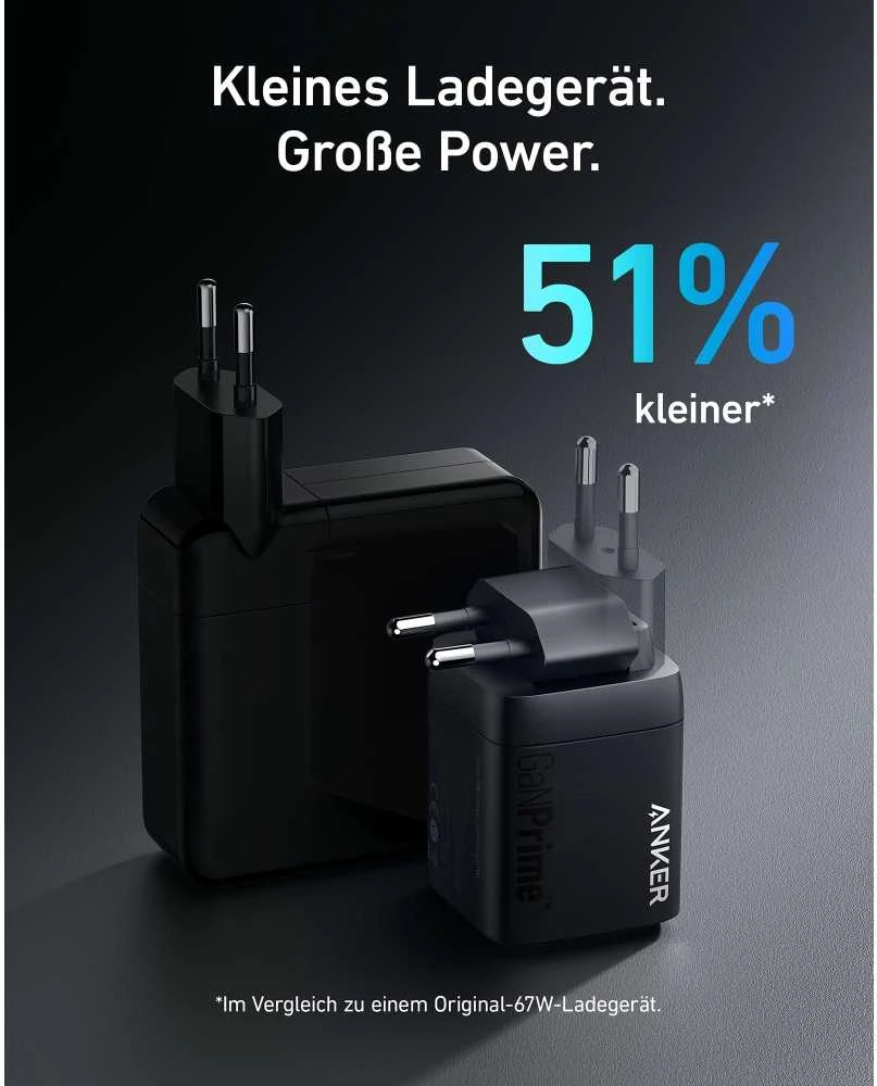 Anker 735 Prime sieninis įkroviklis 67W, 1A/2C | A2669313