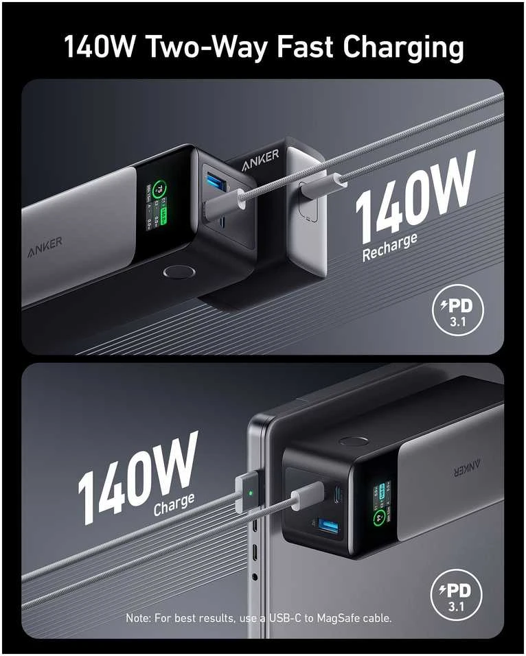 Anker 737 24000 mAh nešiojama baterija (PowerCore 24k) 140 W