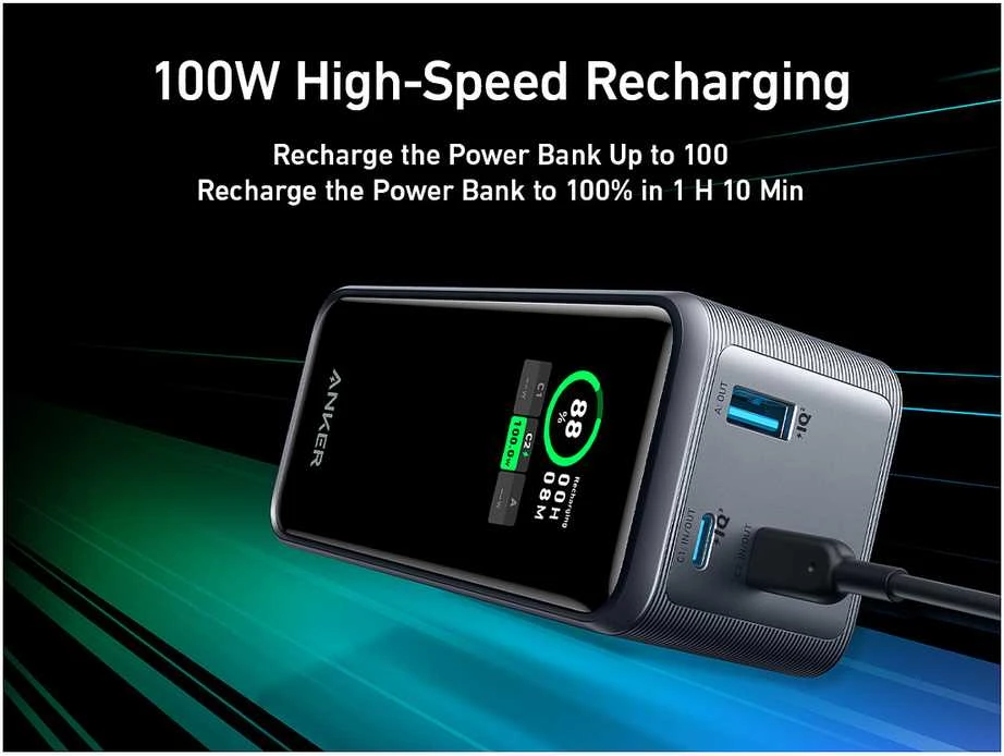 Nešiojamas įkroviklis Anker Prime 20000 mAh, 200 W