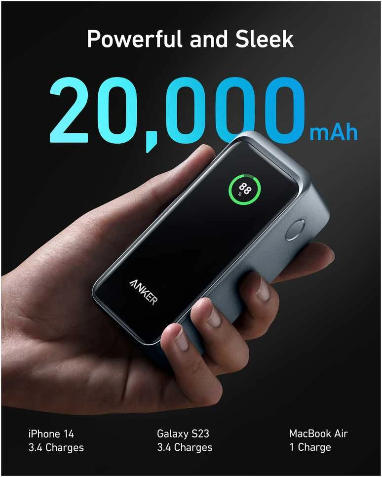 Nešiojamas įkroviklis Anker Prime 20000 mAh, 200 W