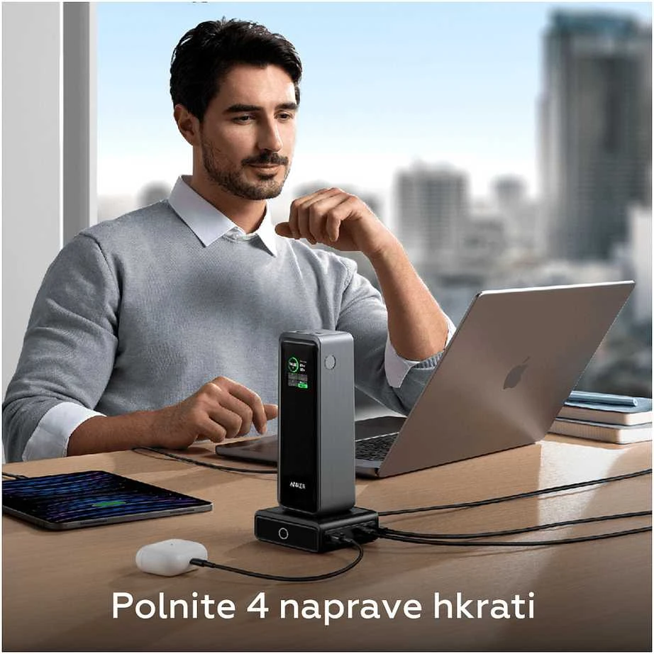 Stalinis Įkroviklis - Anker Prime 100W, Juodas