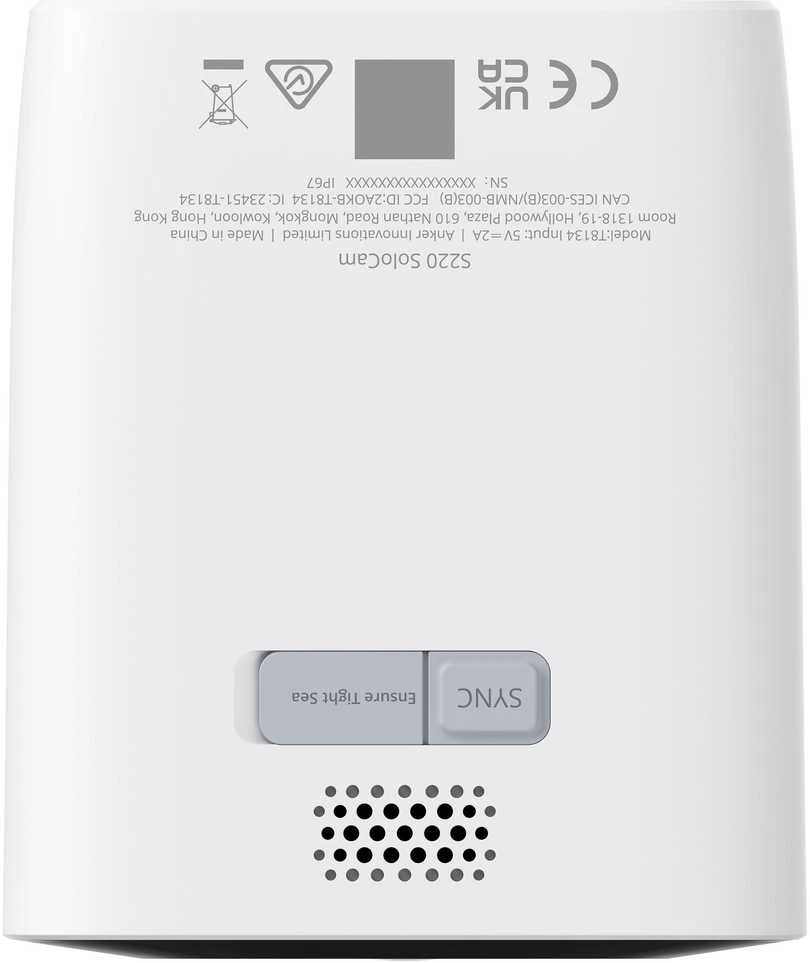 „Anker Eufy“ | Apsaugos kamera | S220 saulės energija varoma „Solocam“ | Belaidė | IP67 | Integruota 8 GB EMMC