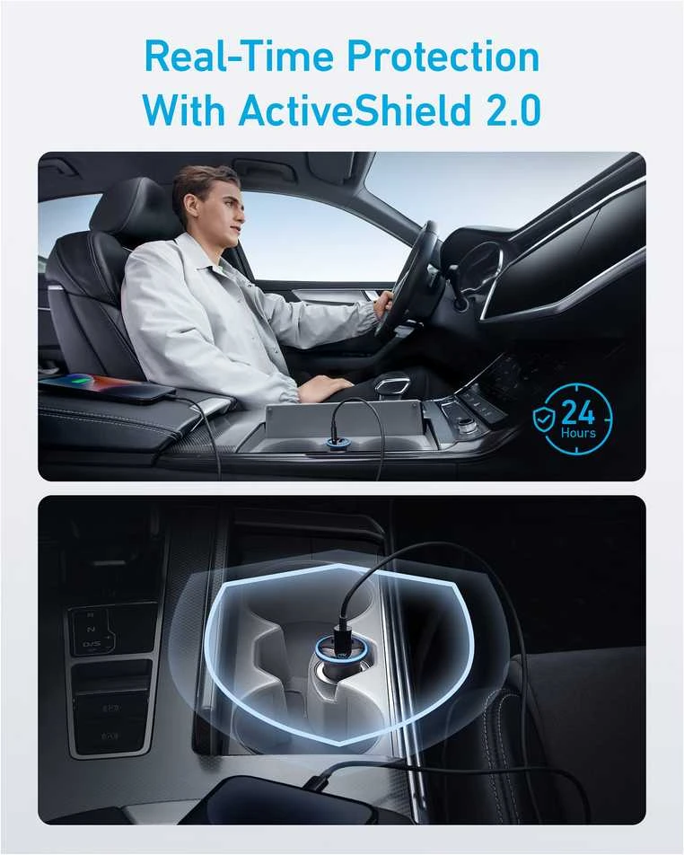„Anker“ automobilinis įkroviklis 1A/1C PD 53W su PPS | A2735G11