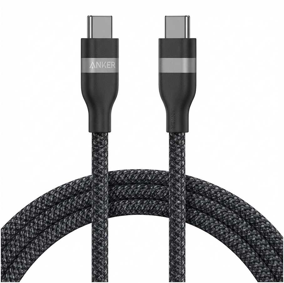 USB kabelis Anker USB-C - USB-C 0,9 m juodas (A82E2011)