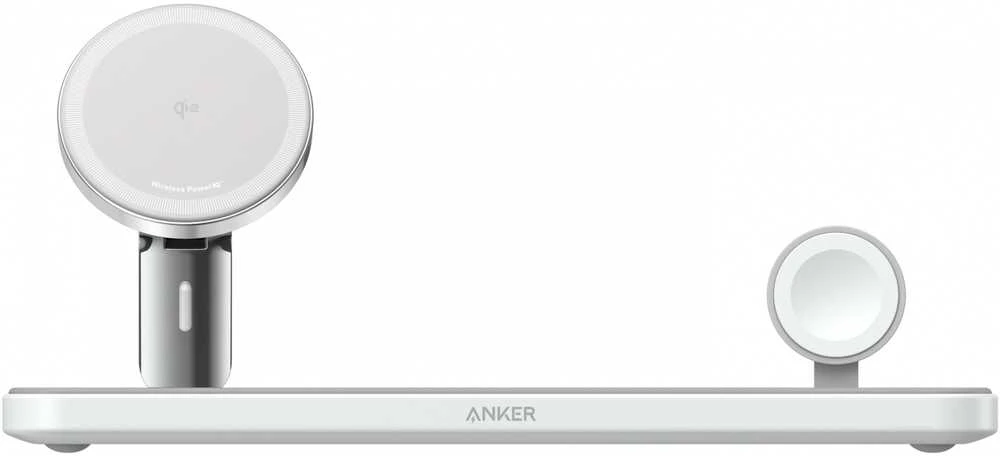 Anker MagGo 15W 3-in-1 horizontali magnetinė stotis Baltas