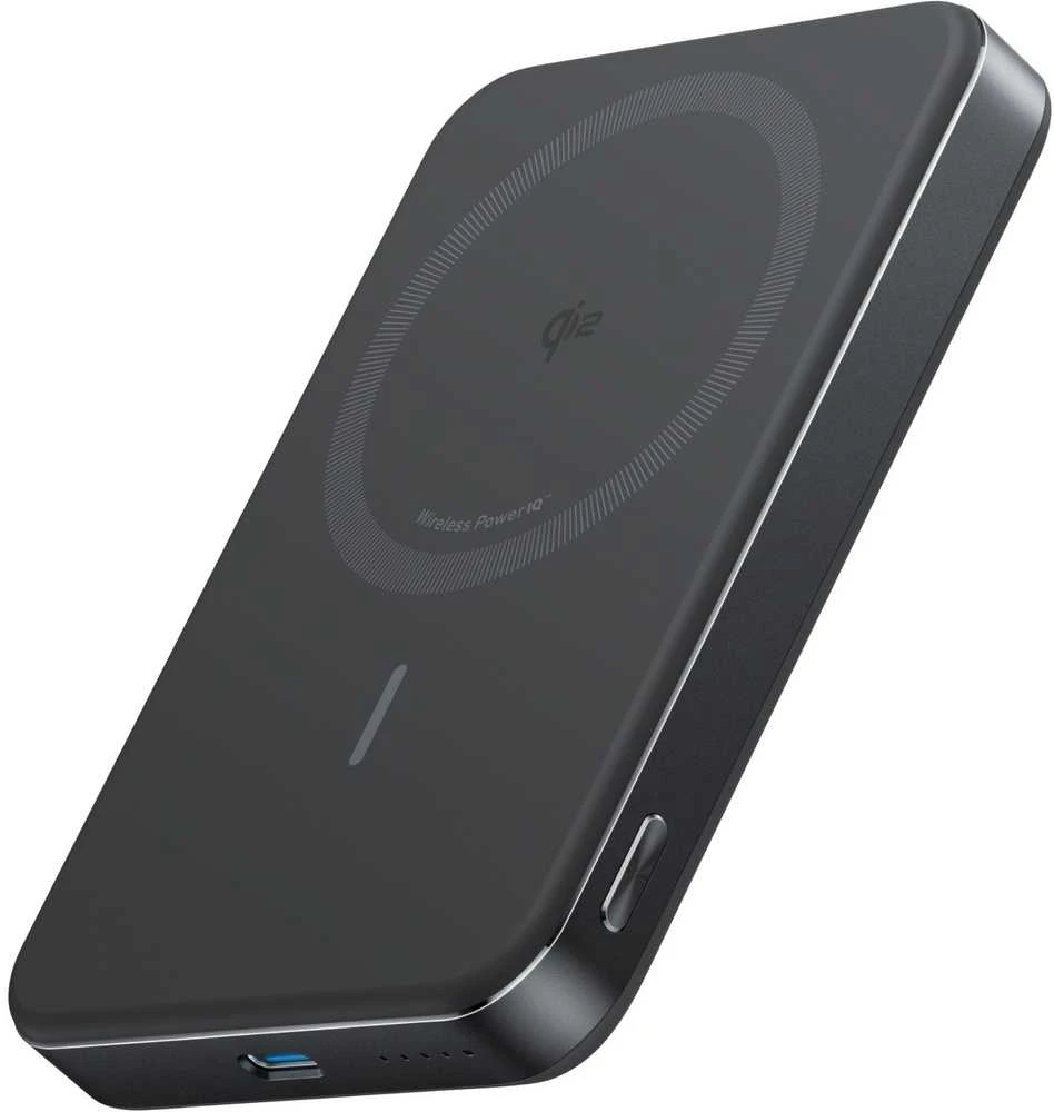 Anker MagGo Wireless Powerbank (su 30 W C prievadu, itin plonas) | A1664H11 | 10000 mAh | Juodas