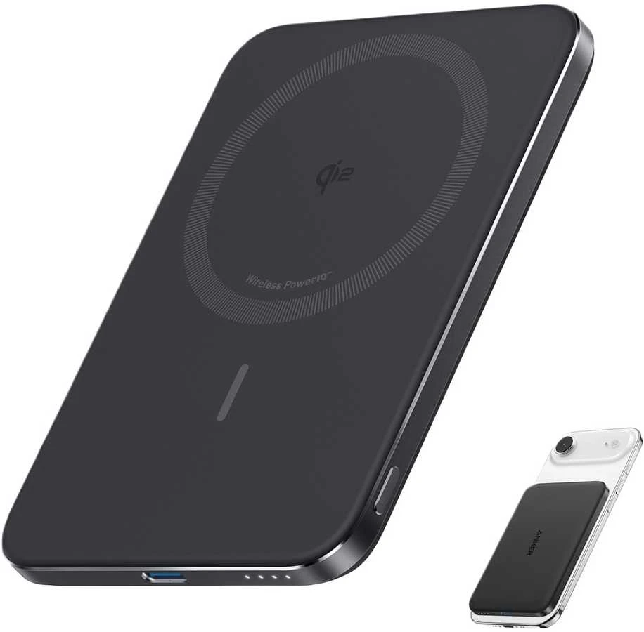Anker Nano Power Bank (5K, Slim) | 5000 mAh | 24 pin USB-C | Juodas