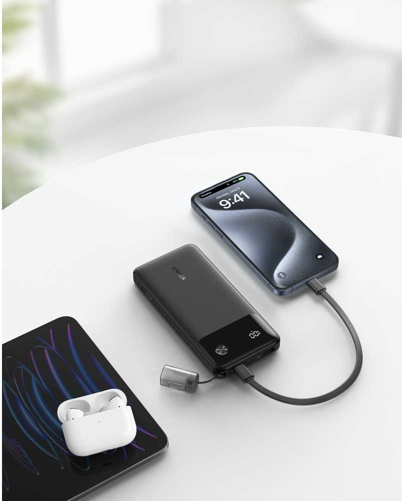 Anker A1388 PowerBank 10 000 mAh 22,5 W juoda
