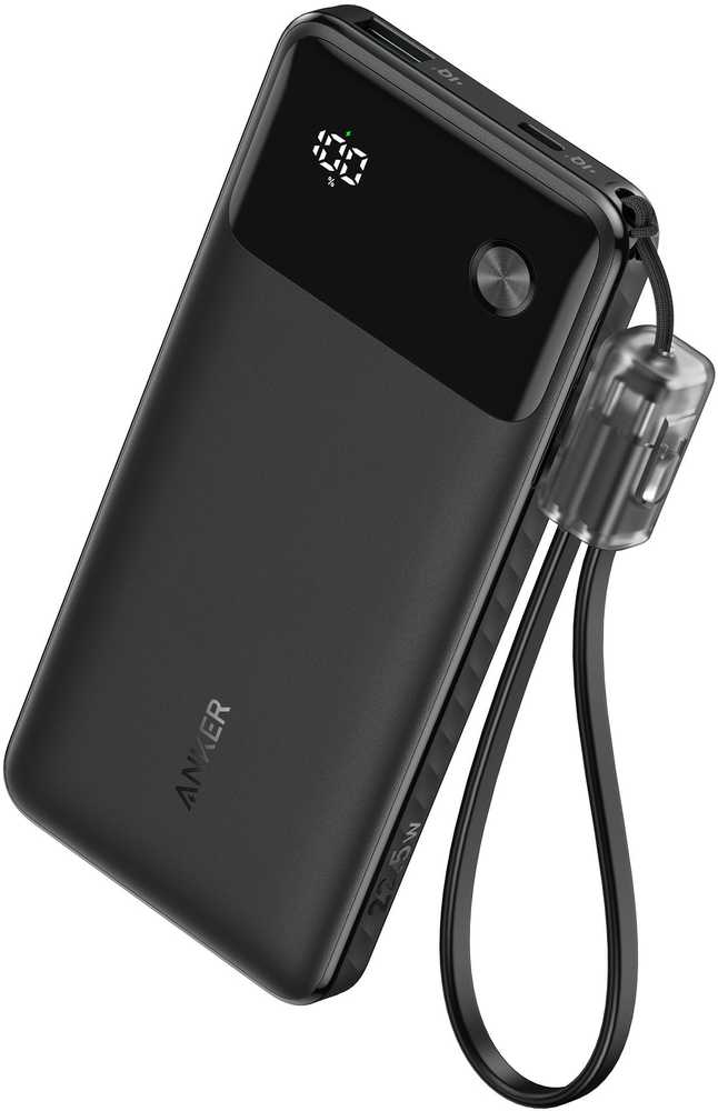 Anker A1388 PowerBank 10 000 mAh 22,5 W juoda