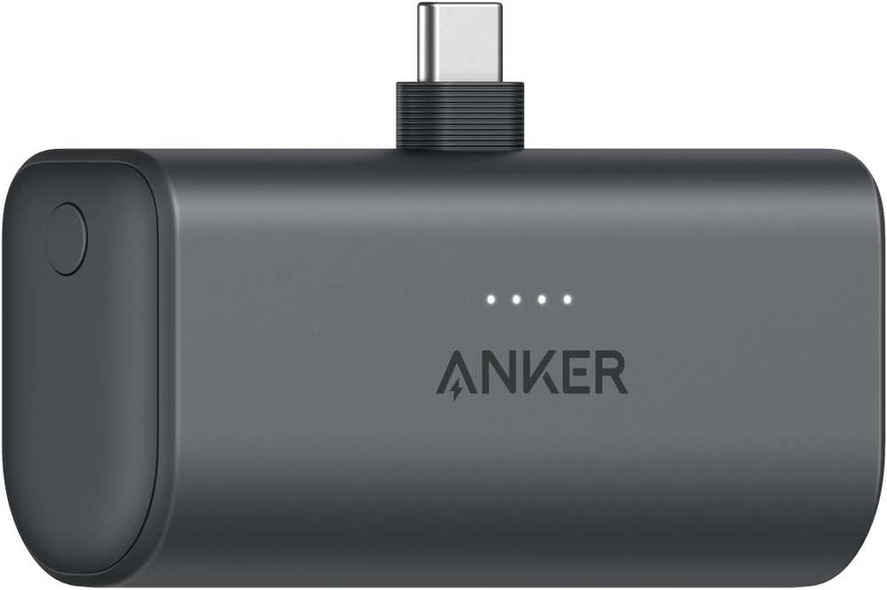 Anker Nano Power Bank Integruotas su USB-C jungtimi | A1653H11 | 5000 mAh | Juodas