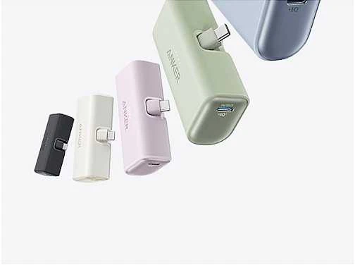 Anker Nano Power Bank Integruotas su USB-C jungtimi | A1653H11 | 5000 mAh | Juodas