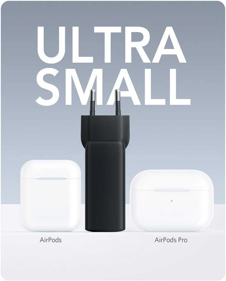 Anker 65W USB-C sieninis kroviklis, 3 jungtys, kompaktiškas GaN II maitinimo šaltinis, A2667311