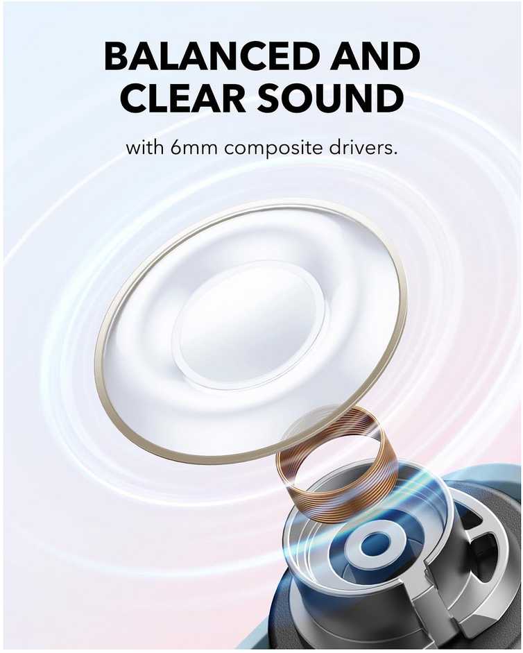 Anker Soundcore A30i ausinės, Mėlynos spalvos