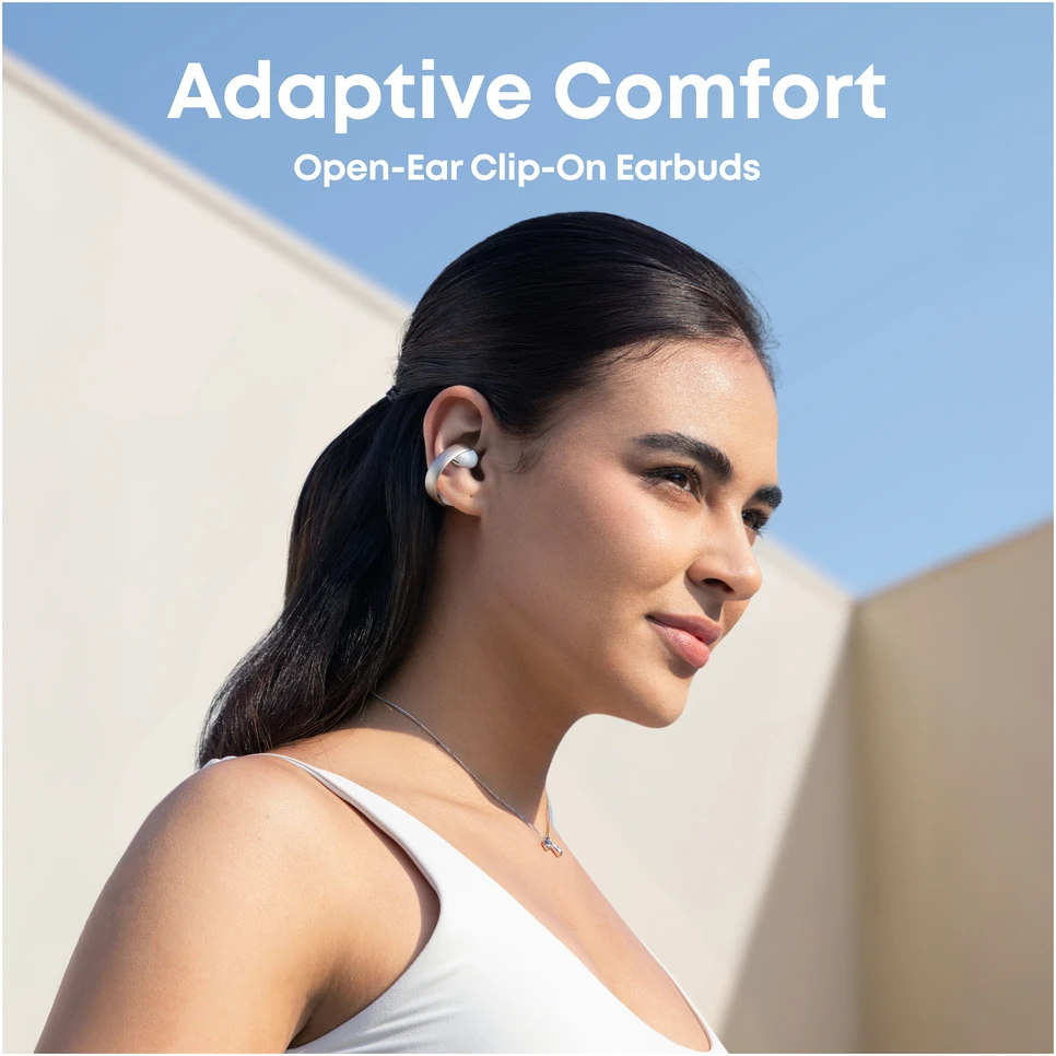 „Anker Soundcore AeroClip“ atviros ausinės, baltos | „Anker Soundcore“