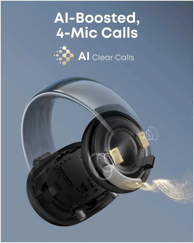 Ausinės ANKER Soundcore AeroClip juodas užsegamas ausinukas