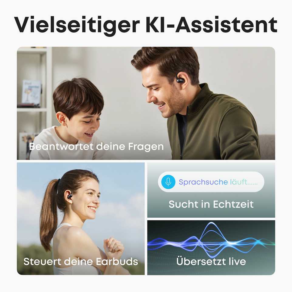 Anker ANR Soundcore Aerofit 2 Laisvų rankų įranga Bevielis Ausinės su kabliukais, „Open-ear“ Skambučiai / muzika / sportas / kasdienis C tipo USB Bluetooth Juoda