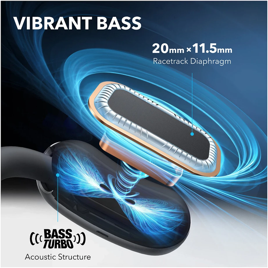 Ausinės Anker „Soundcore AeroFit 2“ Juoda
