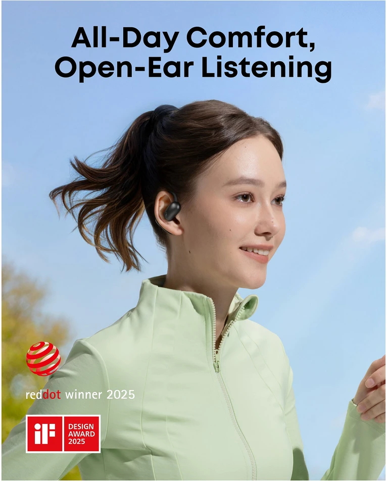 Ausinės Anker „Soundcore AeroFit 2“ Juoda