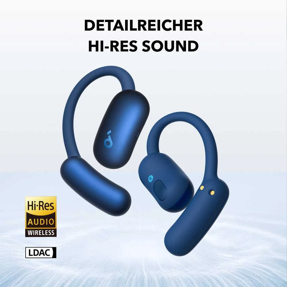 Ausinės Anker Soundcore Aero Fit 2, Mėlynos spalvos