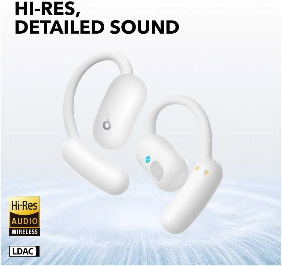 Ausinės Anker Soundcore Aero Fit 2, Baltos spalvos