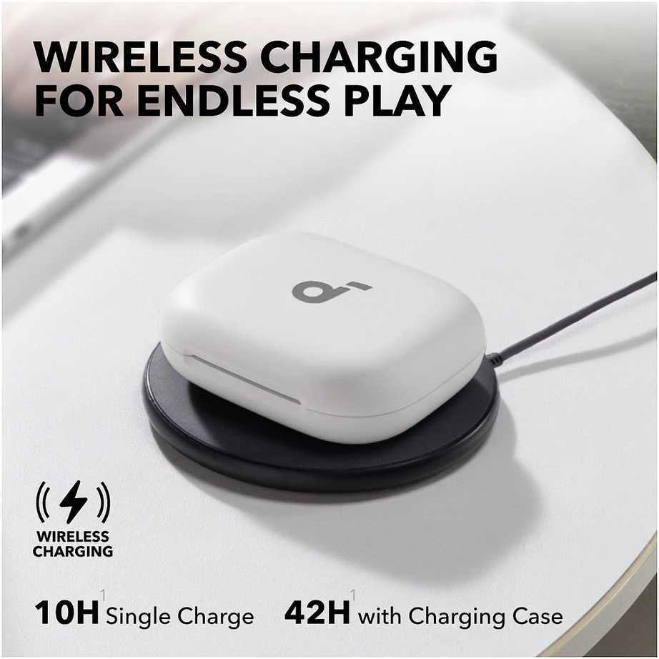 Ausinės Anker Soundcore Aero Fit 2, Baltos spalvos
