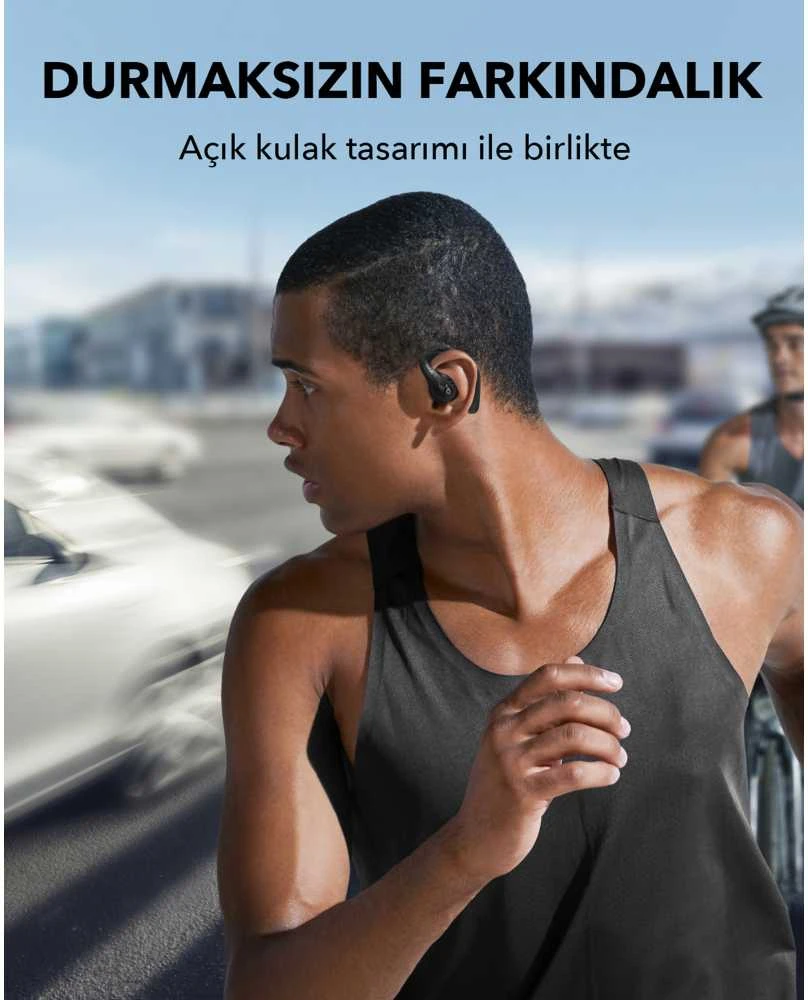 Ausinės Anker Soundcore AeroFit Pro, Baltos spalvos