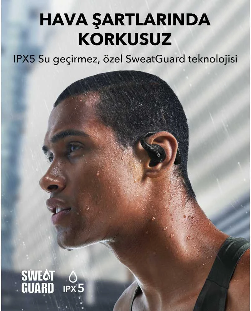 Ausinės Anker Soundcore AeroFit Pro, Baltos spalvos