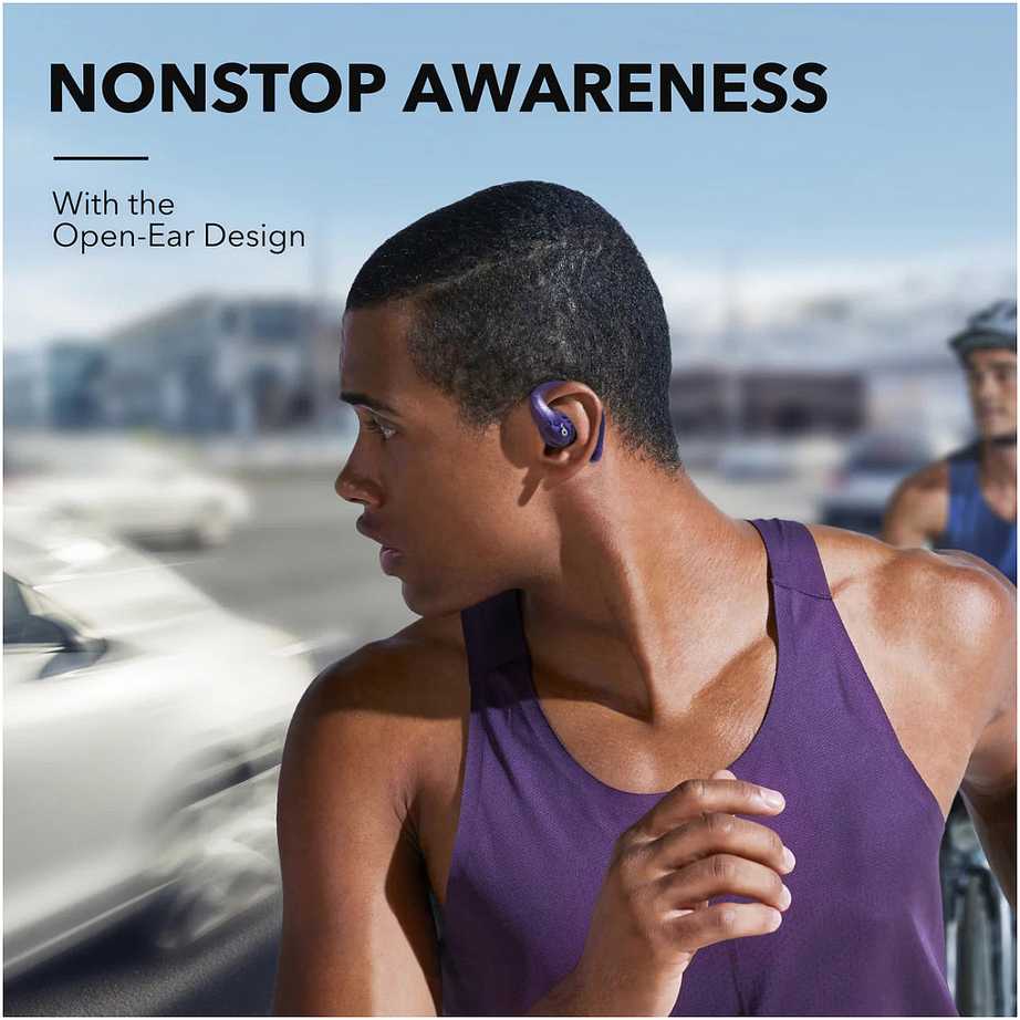 Ausinės Anker Soundcore AeroFit Pro, Violetinės spalvos