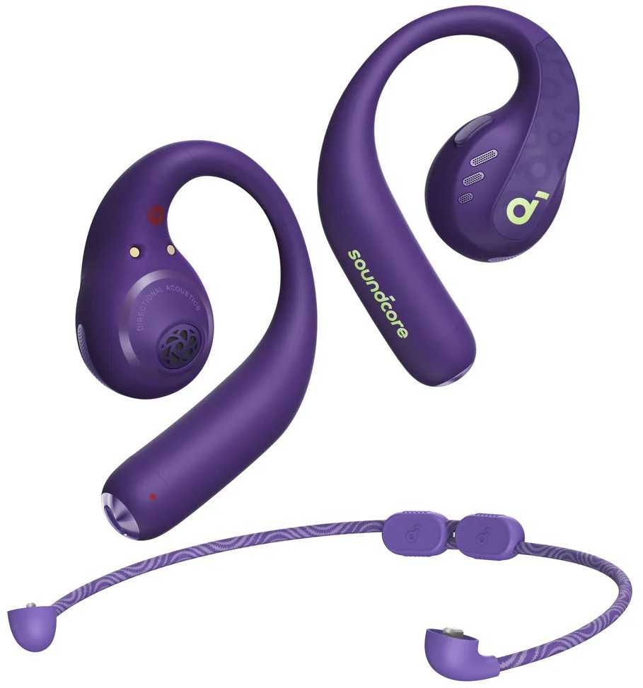 Ausinės Anker Soundcore AeroFit Pro, Violetinės spalvos