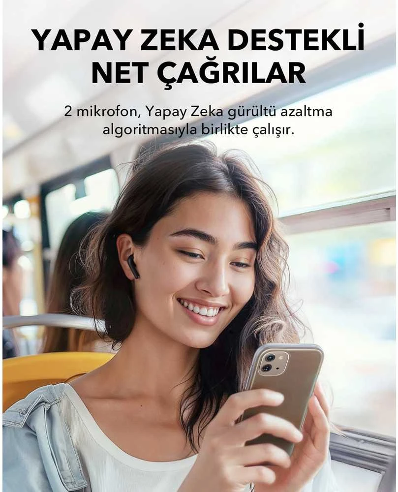 Belaidės ausinės Anker Soundcore K20i, Juodos spalvos