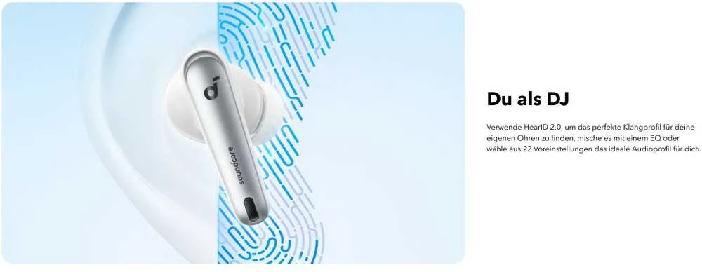 Belaidės ausinės Anker Soundcore Liberty 4 NC, Baltos