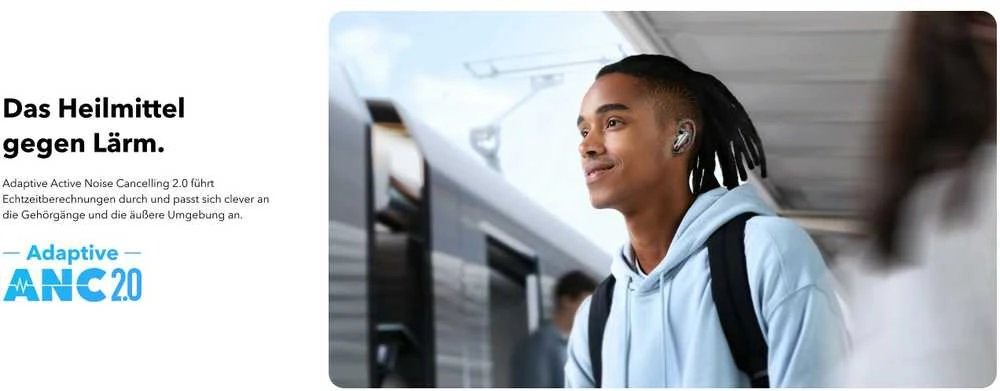 Belaidės ausinės Anker Soundcore Liberty 4 NC, Baltos