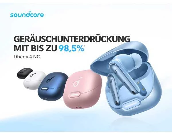 Belaidės ausinės Anker Soundcore Liberty 4 NC, Baltos
