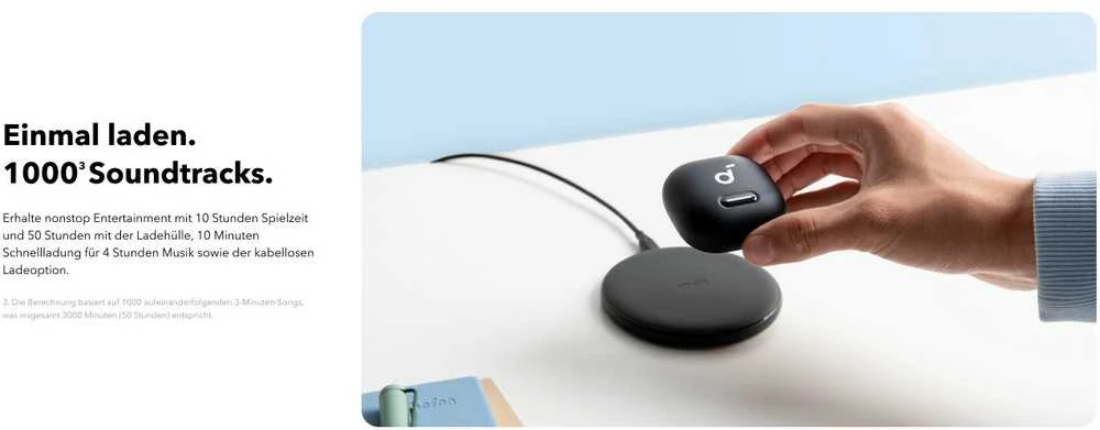 Belaidės ausinės Anker Soundcore Liberty 4 NC, Juodos