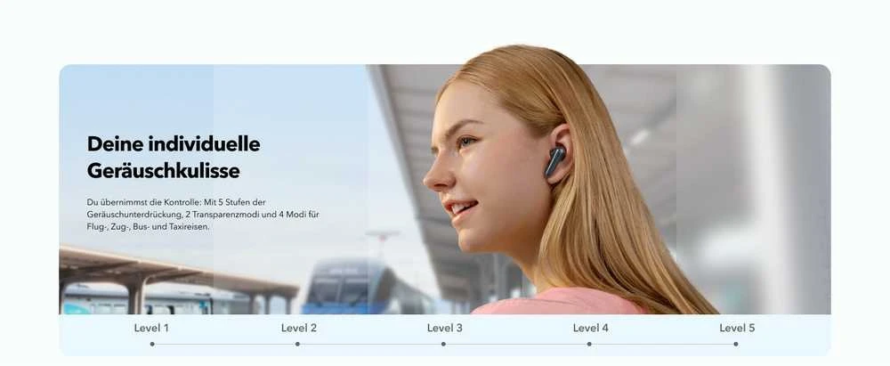 Belaidės ausinės Anker Soundcore Liberty 4 NC, Juodos