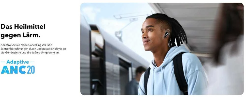 Belaidės ausinės Anker Soundcore Liberty 4 NC, Juodos