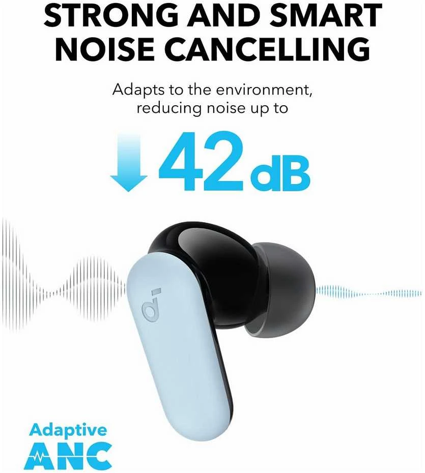 Ausinės Anker Soundcore P30i, Mėlynos