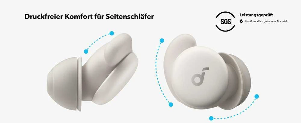 Ausinės Anker Soundcore Sleep A20, Baltos spalvos