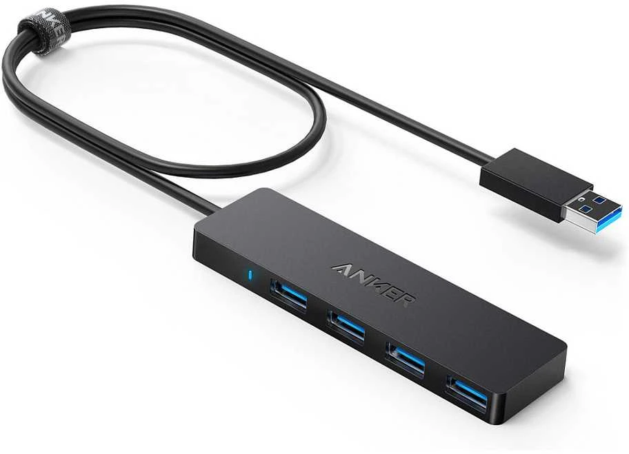 USB šakotuvas ANKER Ultra Slim 4-Port USB 3.0 Data Hub
