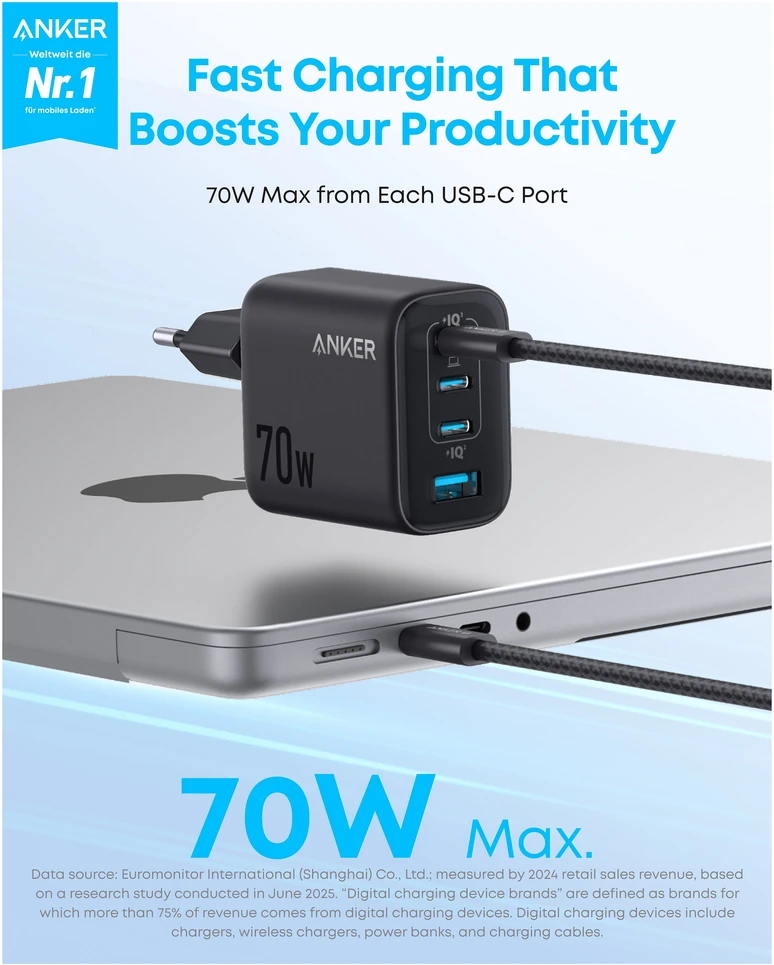 Anker | Charger | Zolo | Juodas
