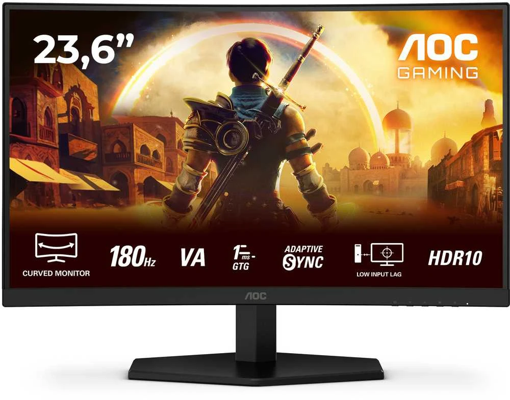 Žaidimų monitorius AOC C24G42E 23,6''  /FHD VA Curved /16:9 HDMI/DP 180Hz 1ms Sync