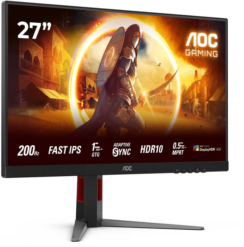 Žaidimų monitorius AOC 27G4HA | 27 colių/  Fast IPS | FHD | 16:9 | 200 Hz | 0.5 ms | 1920 x 1080 pikselių | 300 cd/m² | HDMI jungtys quantity 2