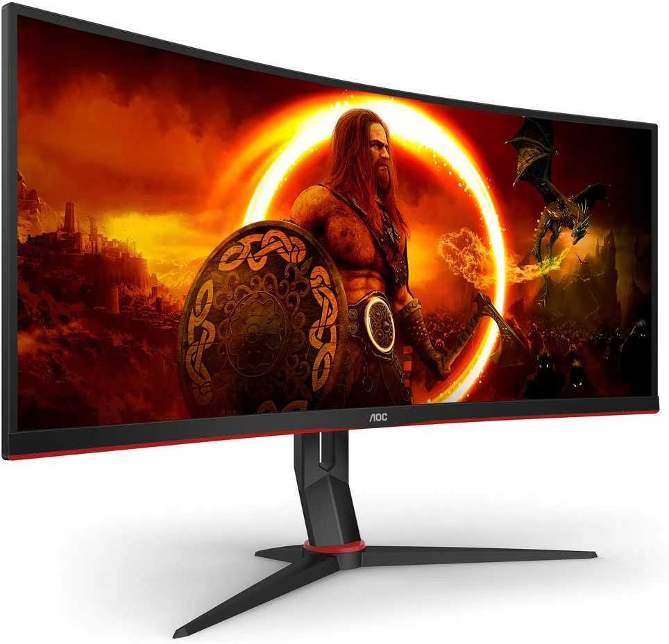 Žaidimų monitorius AOC CU34G2XP/BK, 34", WQHD Curved /3440 x 1440, VA, 180 Hz, 1 ms/ FreeSync Prem/HDR400