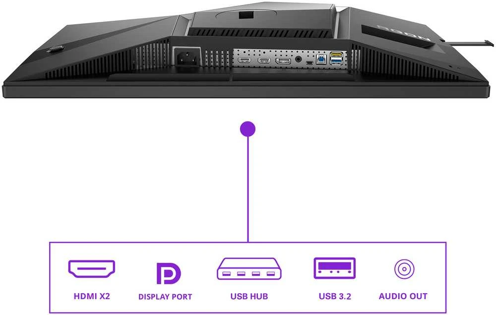 Monitorius AOC AG256FS 24.5inch 1920x1080 0.5ms 2xHDMI DP USB Juodas/Pilkas