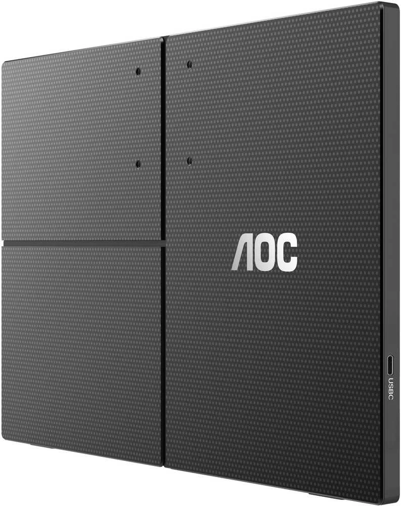 AOC 16T3EA 15.6" IPS 1920x1080 Monitorius 4ms 16.9 USB Juodas/Pilkas