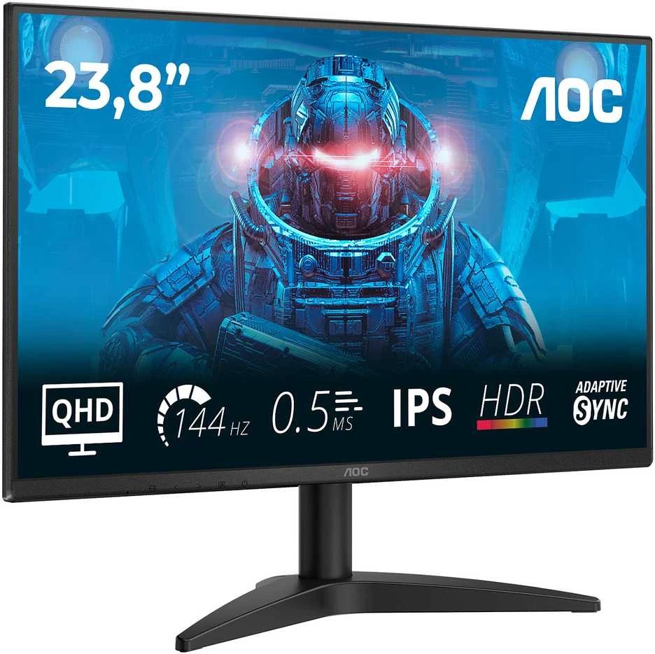 Monitorius AOC | Q24B36X | 24 " | IPS | QHD | 16:9 | 144 Hz | 4 ms | 2560 x 1440 pikselių | 300 cd/m² | HDMI jungtys quantity 1 | Juodas