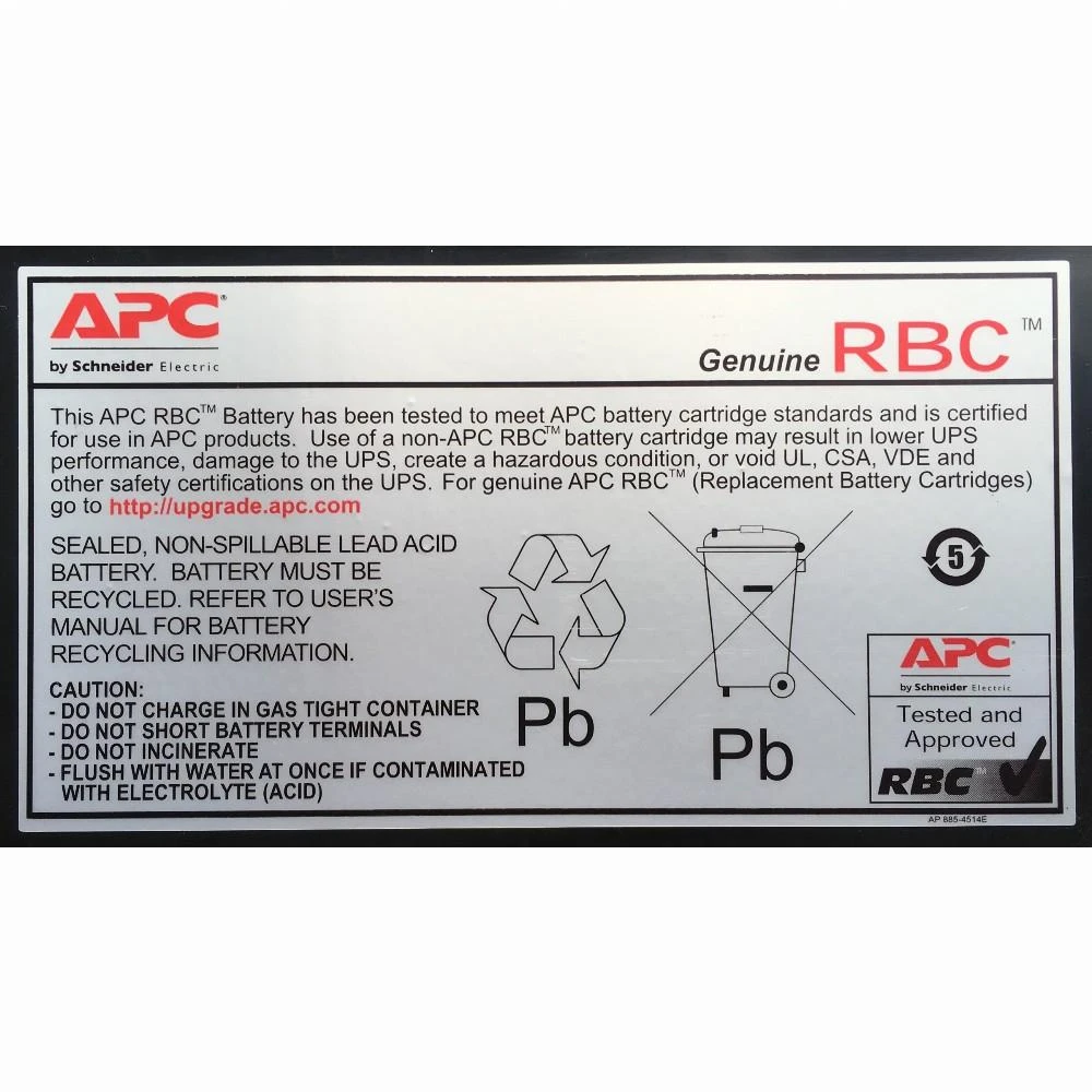 APC RBC24 UPS akumuliatorius Rūgštinis akumuliatorius (VRLA)